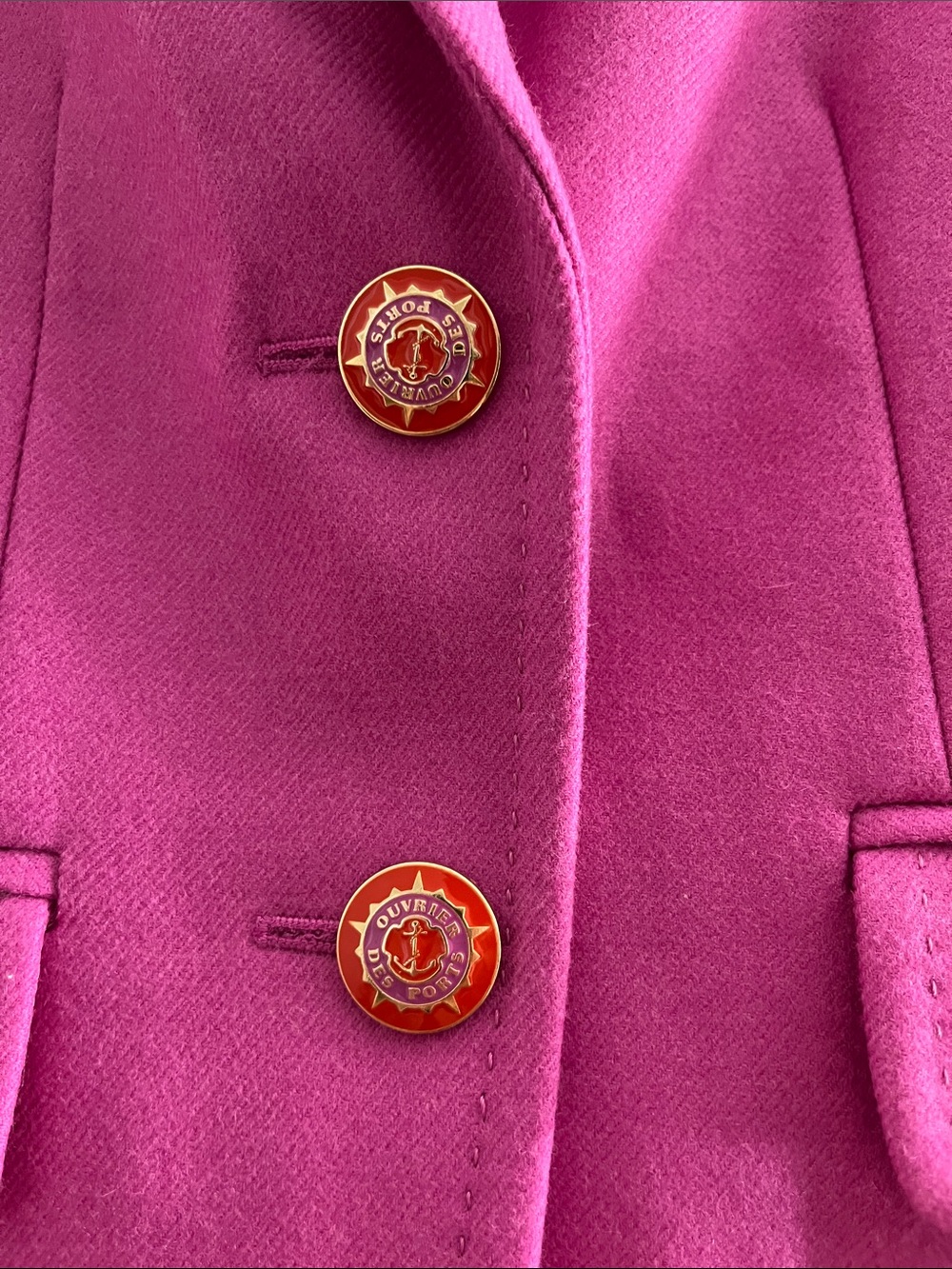 J. Crew Women's Hot Pink Tailored Wool Blazer- size 2 - Picture 9 of 9